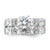 Sterling Silver Rhodium Plated CZ Engagement Ring and CZ Wedding Band Two Piece Set - QR-8C6F8D2E-4576