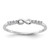 Sterling Silver Rhodium Plated CZ Infinity Ring - QR-1B986097-5356