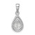 Sterling Silver Rhodium Plated CZ Pendant - QP-401ACAAC-3871