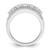 Sterling Silver Rhodium plated CZ Ring - QR-93ABA322-8229