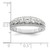 Sterling Silver Rhodium plated CZ Ring - QR-93ABA322-8229