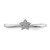 Sterling Silver Rhodium Plated CZ Star Ring - QR-26E3D83E-9855
