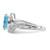 Sterling Silver Rhodium Plated Dia. and Light Swiss BT Oval Ring - QR-28BA0013-2844