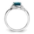 Sterling Silver Rhodium Plated Diamond & London Blue Topaz Ring - QR-B5E3331A-3785