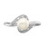 Sterling Silver Rhodium Plated Diamond and FW Cultured Pearl Ring - QR-02084D25-3001