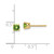 14k 4mm Peridot earring