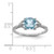 Sterling Silver Rhodium Plated Diamond and Sky Blue Topaz Ring - QR-B7C49377-1250