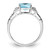 Sterling Silver Rhodium Plated Diamond and Sky Blue Topaz Ring - QR-C70FB631-2949