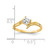 14k 4mm Princess Cut Cubic Zirconia ring