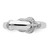 Sterling Silver Rhodium Plated Diamond Buckle Ring - QR-8A5B306F-5298