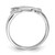 Sterling Silver Rhodium Plated Diamond Buckle Ring - QR-C9949FAF-6363