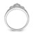 Sterling Silver Rhodium Plated Diamond Crown Ring - QR-4C032666-1959