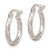 Sterling Silver Rhodium Plated Diamond Cut Hoop Earrings - QE-42C1144A-9170