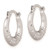 Sterling Silver Rhodium Plated Diamond Cut Hoop Earrings - QE-AE611F60-2961