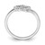 Sterling Silver Rhodium Plated Diamond Double Heart Promise Ring - QR-297FEF5A-7652