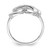 Sterling Silver Rhodium Plated Diamond Double Heart Ring - QR-6BB6E2DD-1853