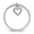 Sterling Silver Rhodium Plated Diamond Heart Dangle Ring - QR-68A805E9-7270