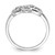 Sterling Silver Rhodium Plated Diamond Heart Ring - QR-84118F79-3941