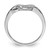 Sterling Silver Rhodium Plated Diamond Heart Ring - QR-BD346FC2-6719