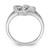 Sterling Silver Rhodium Plated Diamond Heart Ring - QR-C4A72CF6-1229