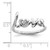 Sterling Silver Rhodium Plated Diamond LOVE Ring - QR-805A985D-8341