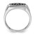 Sterling Silver Rhodium Plated Diamond Men's DAD Ring - QR-71C77639-4005