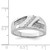 Sterling Silver Rhodium Plated Diamond Men's Ring - QR-A614358F-6402