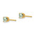 14k 4mm Round Green Quartz Earrings