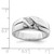 Sterling Silver Rhodium Plated Diamond Men's Ring - QR-D671BD4C-2640