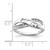 Sterling Silver Rhodium Plated Diamond MOM Ring - QR-7513C26E-5908