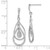 Sterling Silver Rhodium Plated Diamond Post Dangle Earrings - QE-5D2BE4FB-4965