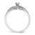 Sterling Silver Rhodium Plated Diamond Promise Ring - QR-0E48D40F-9316