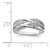 Sterling Silver Rhodium Plated Diamond Ring - QR-11EB4FDA-7409