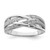 Sterling Silver Rhodium Plated Diamond Ring - QR-1701EC1B-6492