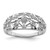 Sterling Silver Rhodium Plated Diamond Ring - QR-C552A964-6301