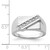 Sterling Silver Rhodium Plated Fancy CZ Ring - QR-48049EAE-9566