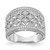 Sterling Silver Rhodium Plated Fancy Diamond Band - QR-0026EF81-9773