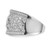 Sterling Silver Rhodium Plated Fancy Diamond Band - QR-0026EF81-9773