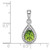 Sterling Silver Rhodium Plated Green and Clear CZ Pendant - QP-F5463151-3844