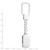 Sterling Silver Rhodium Plated Key Chain - QQ-6D0424B2-4660