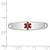 Sterling Silver Rhodium plated Medical ID Plate - XS-51250982-6202