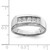 Sterling Silver Rhodium Plated Men's Polished Diam. Ring - QR-550C9CA3-8667