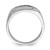 Sterling Silver Rhodium Plated Men's Polished Diam. Ring - QR-FD82DF0B-9899