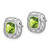 Sterling Silver Rhodium Plated Peridot Earrings - EM-4CEE4C6F-7701