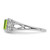 Sterling Silver Rhodium Plated Peridot Ring - QR-19DF63DC-6794