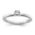 Sterling Silver Rhodium Plated Polished Diamond Ring - QR-805FE748-4072