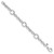Sterling Silver Rhodium Plated Polished Link Bracelet - QG-4CAC472D-2229