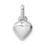 Sterling Silver Rhodium Plated Puffed Heart Charm - QC-0853C692-7658