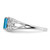 Sterling Silver Rhodium Plated Sky Blue Topaz Ring - QR-E9AF3CDD-8010