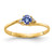 14k 4mm Tanzanite AA Diamond ring